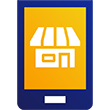 Online marktplaatsen-pictogram